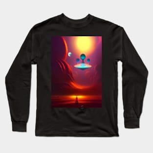 SURREAL DREAMY PEACEFUL PLANET Long Sleeve T-Shirt